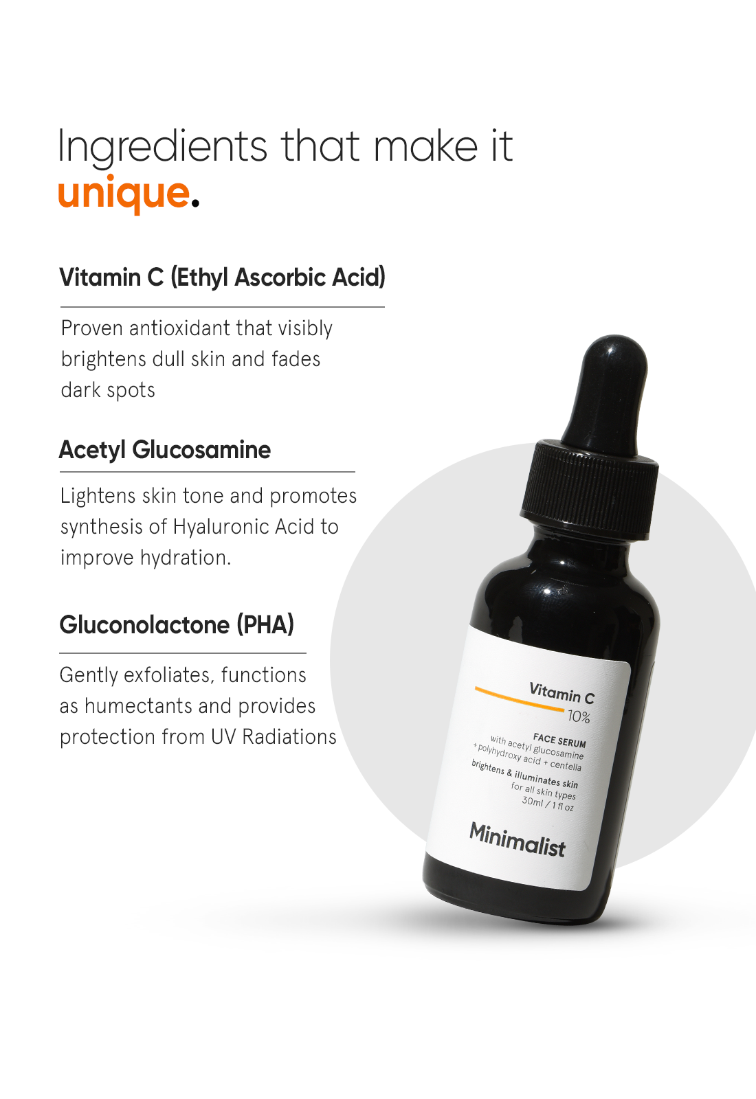 Minimalist Vitamin C 10% Face Serum | 30 ml | iBellaa