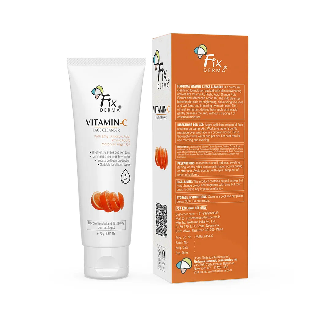 Fixderma Vitamin C Face Wash for Oily Skin | 75 g | iBellaa