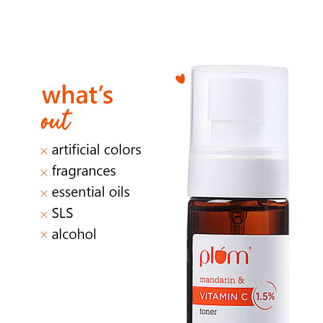 Plum 1.5% Vitamin C Face Toner with Mandarin | 100 ml | iBellaa