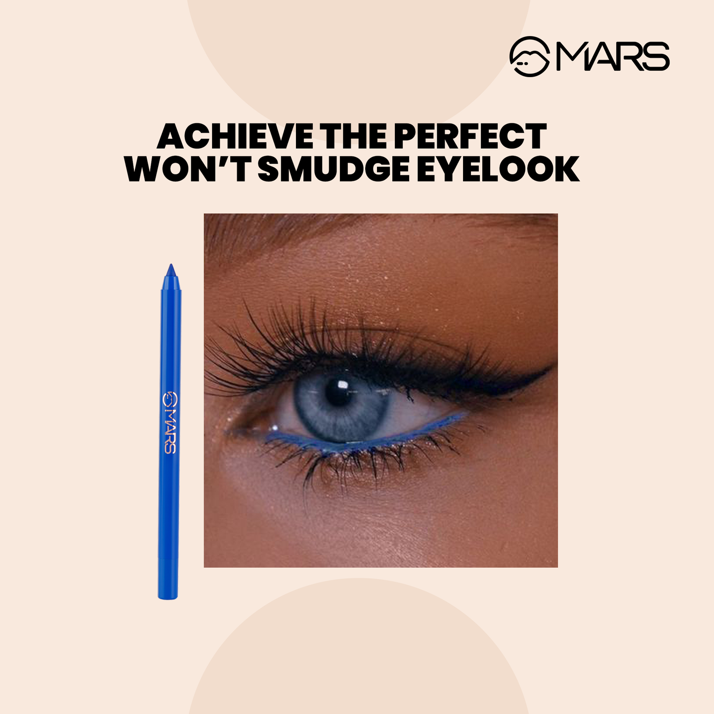 MARS Smooth Glide Kajal | Won't Smudge Won't Budge | 1.4 g | iBellaa