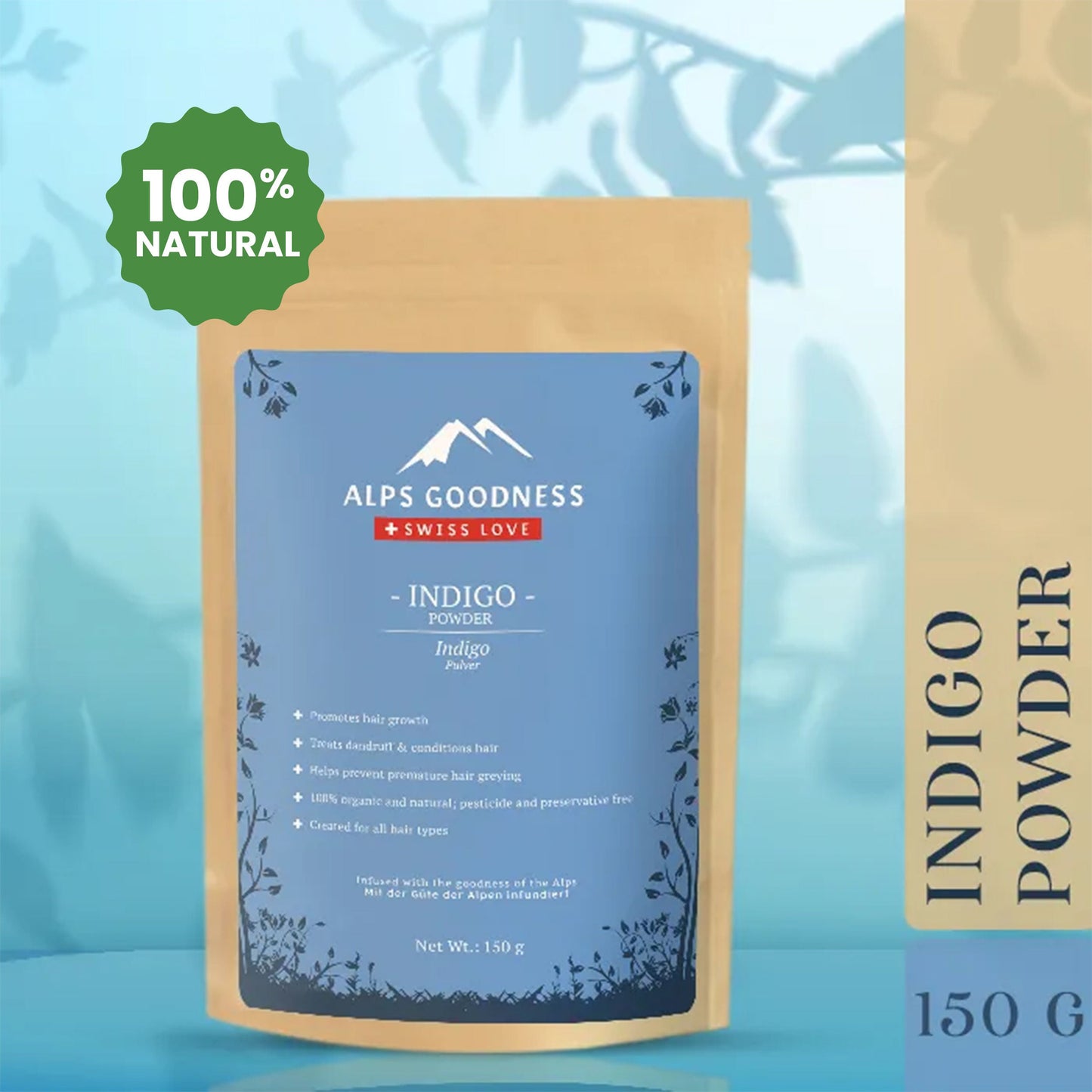 Alps Goodness Powder - Indigo (150 gm) | iBellaa