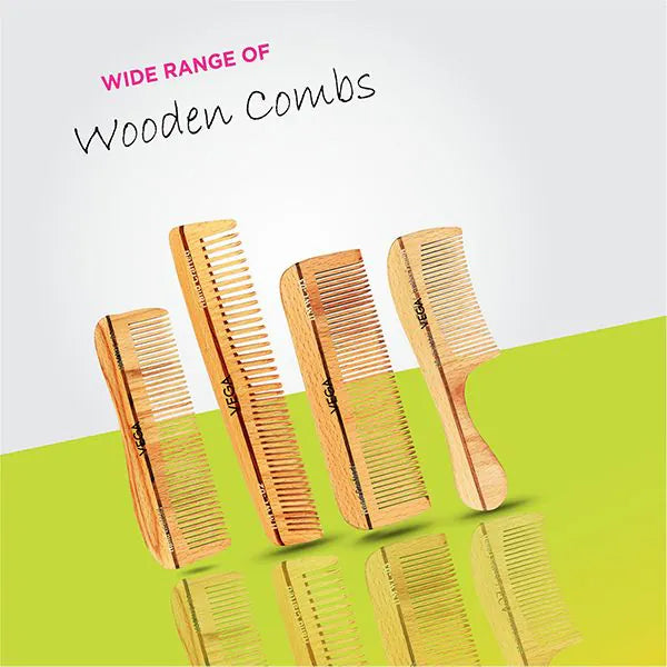VEGA Grooming Wooden Comb - HMWC-04 | iBellaa