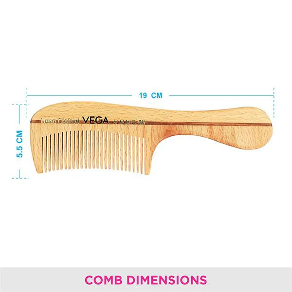 VEGA Boutique Wooden Comb - HMWC-06 | iBellaa