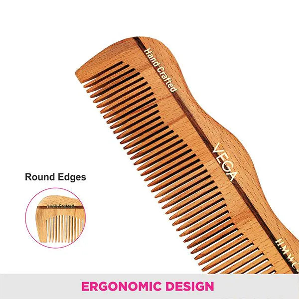 VEGA Grooming Wooden Comb - HMWC-04 | iBellaa