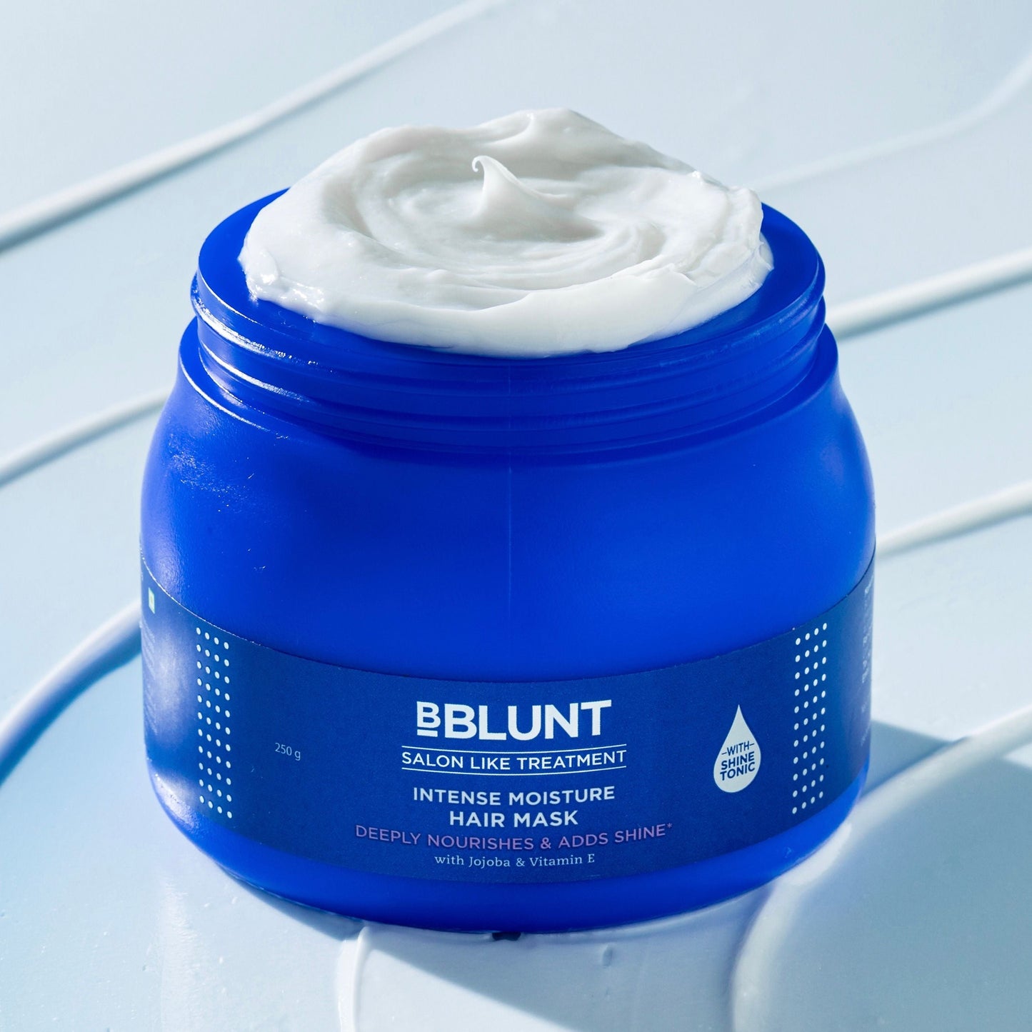 BBLUNT Intense Moisture Hair Mask with Jojoba Oil & Vitamin E for Nourished & Shiny Hair- 250 g | iBellaa