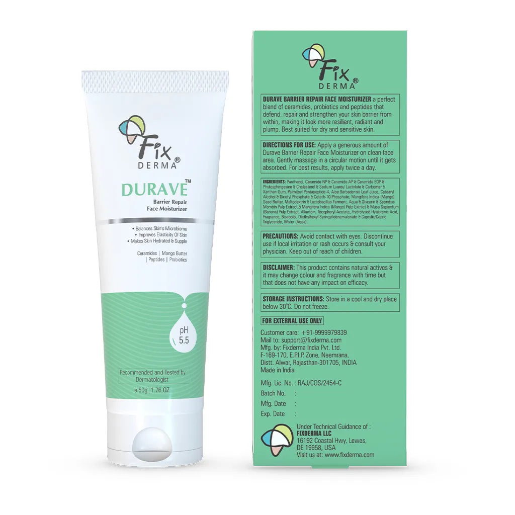 Fixderma Durave Barrier Repair Face Moisturizer | 50 g | iBellaa