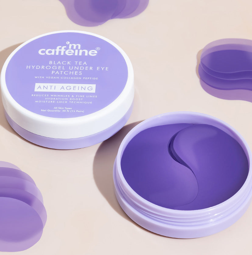 mCaffeine Black Tea Complex™ Hydrogel Under Eye Patches | 15 Pairs | iBellaa
