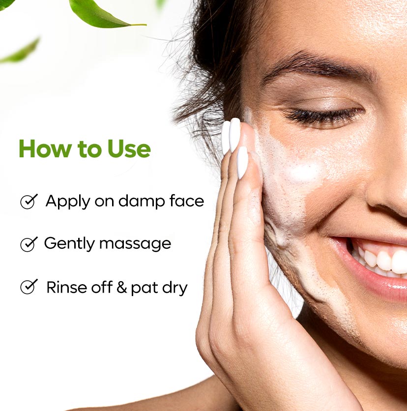 mCaffeine Green Tea Face Wash - 75ml | iBellaa