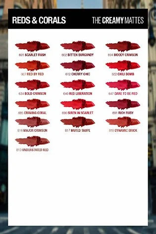 Maybelline New York Color Sensational Creamy Matte Lipstick | iBellaa