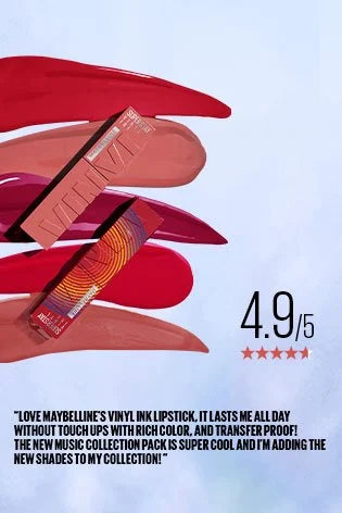 Maybelline New York SUPER STAY VINYL INK LIQUID LIP COLOR LTD EDITION MUSIC COLLECTION | iBellaa