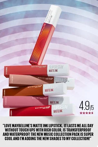 Maybelline New York Super Stay Matte Ink Lip Color LTD Music Edition | iBellaa