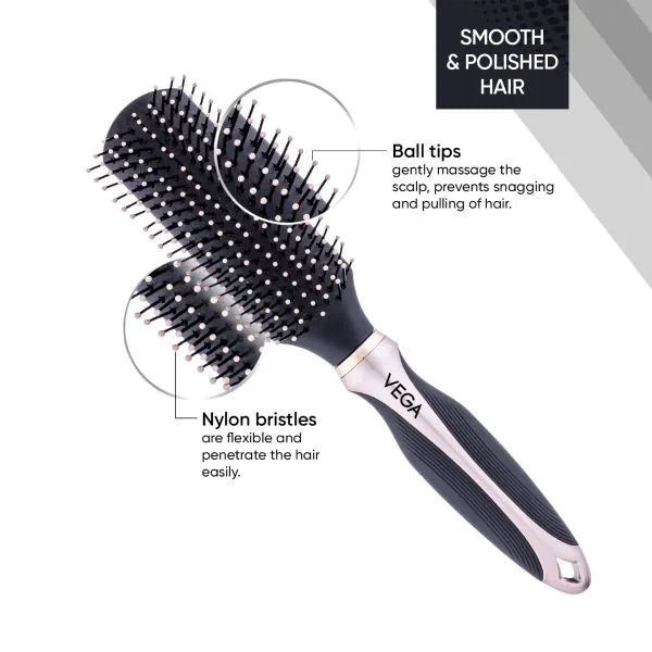 VEGA Flat Hair Brush - E38-FB | iBellaa