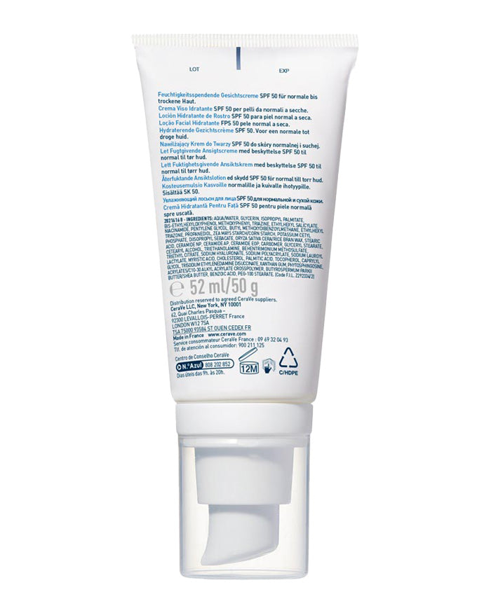 CeraVe AM Facial Moisturising Lotion with SPF 50 | 50 g | iBellaa