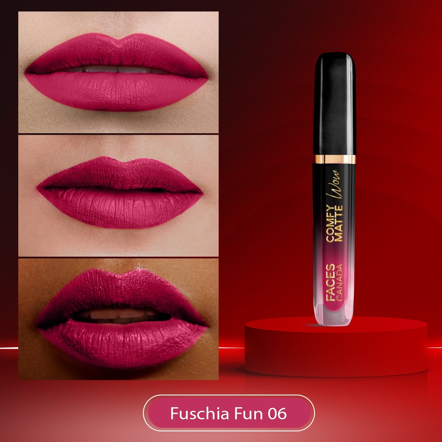 Faces Canada Comfy Matte Wow Liquid Lipstick | 3.8 ml | iBellaa