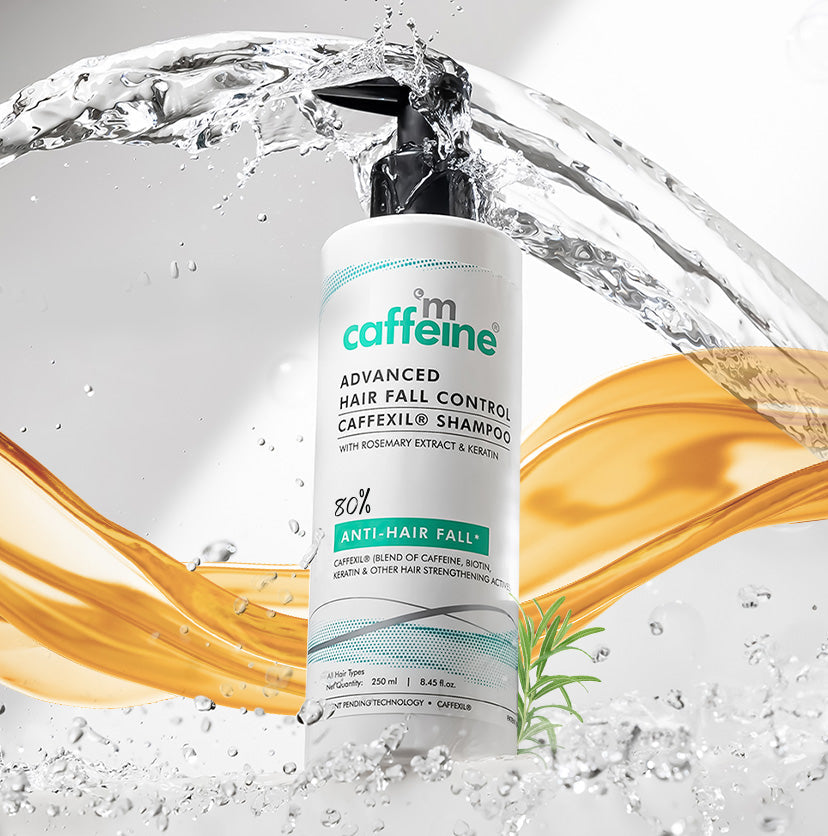 mCaffeine Advanced Hair Fall Control Shampoo with Caffexil® & Rosemary - 250 ML | iBellaa