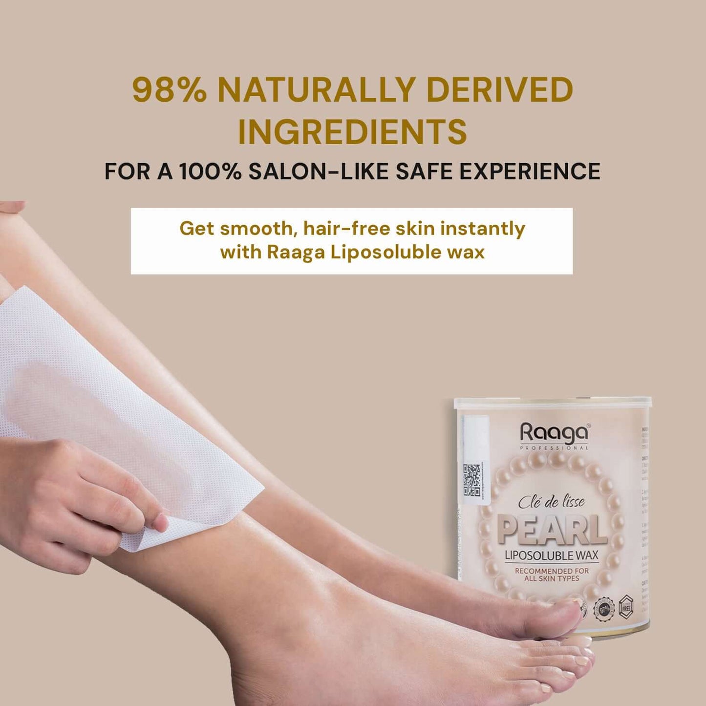 Raaga Professional Pearl Liposoluble Body Wax (800 ml) | iBellaa