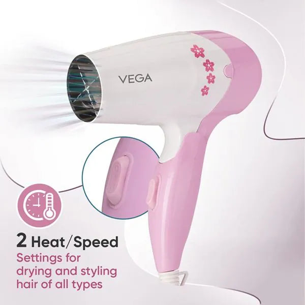 VEGA Insta Glam 1000 Watts Hair Dryer - VHDH-20 | iBellaa