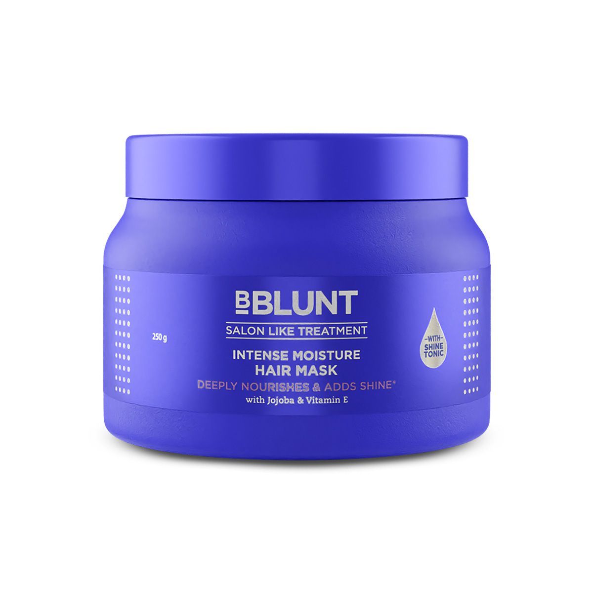 BBLUNT Intense Moisture Hair Mask with Jojoba Oil & Vitamin E for Nourished & Shiny Hair- 250 g | iBellaa
