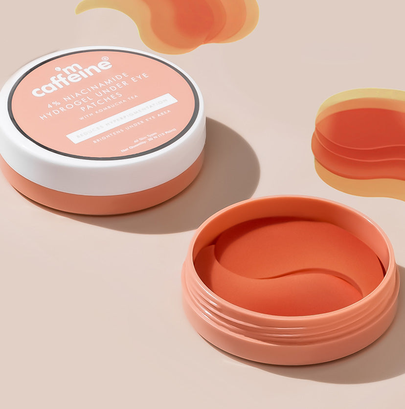 Mcaffeine Hydrogel Under Eye Patches - 4% Niacinamide & Kombucha Tea - 15 Pairs | iBellaa