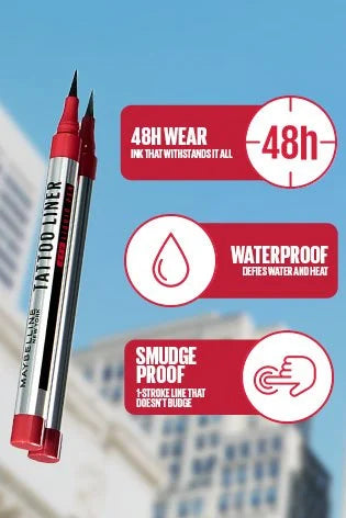 Maybelline New York Tattoo Liner 48H Liquid Pen | iBellaa