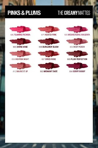 Maybelline New York Color Sensational Creamy Matte Lipstick | iBellaa