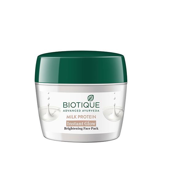 Biotique Milk Protein Instant Glow Brightening Face Pack | iBellaa