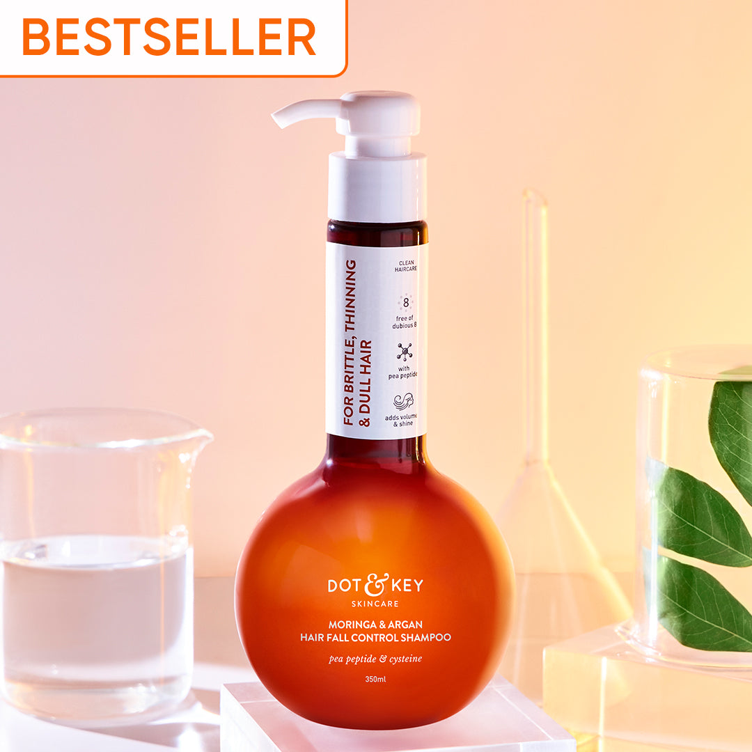 Dot & Key Moringa & Argan Oil Shampoo for Hair Fall Control | iBellaa
