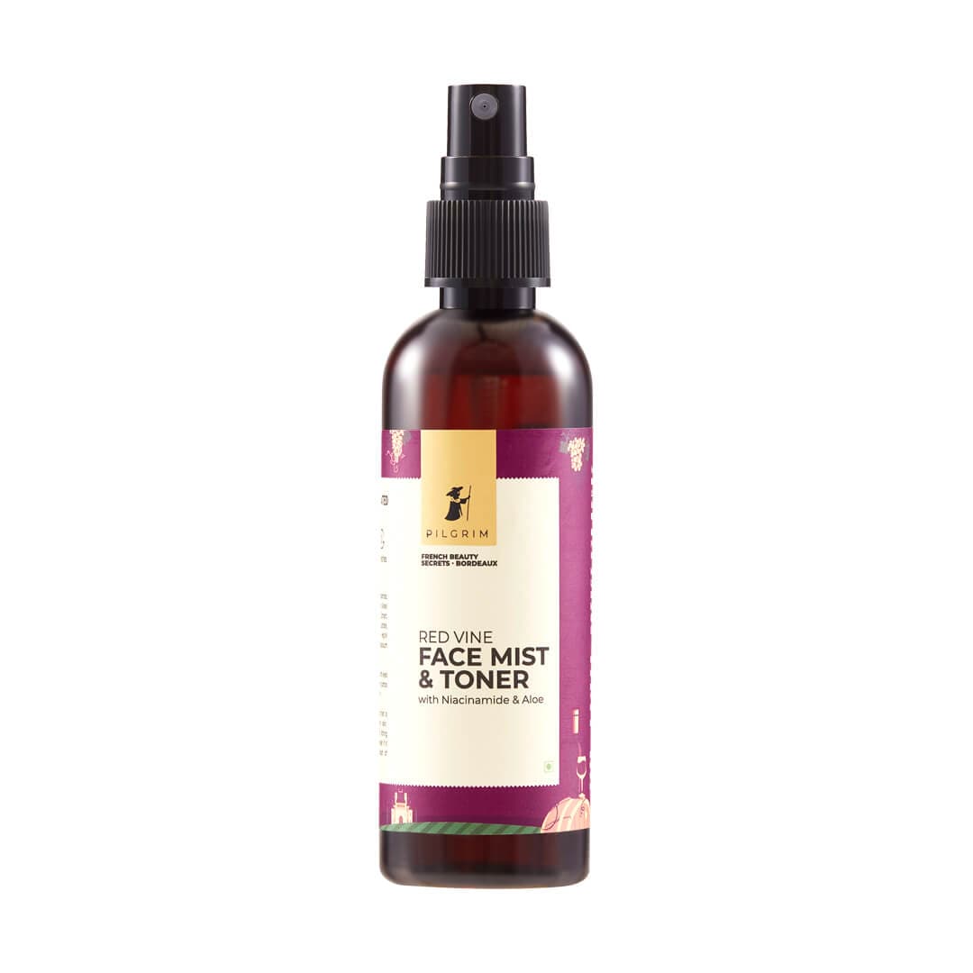 Pilgrim Red Vine Face Mist & Toner with Niacinamide (Vit. B3) & Aloe | 100 ml | iBellaa