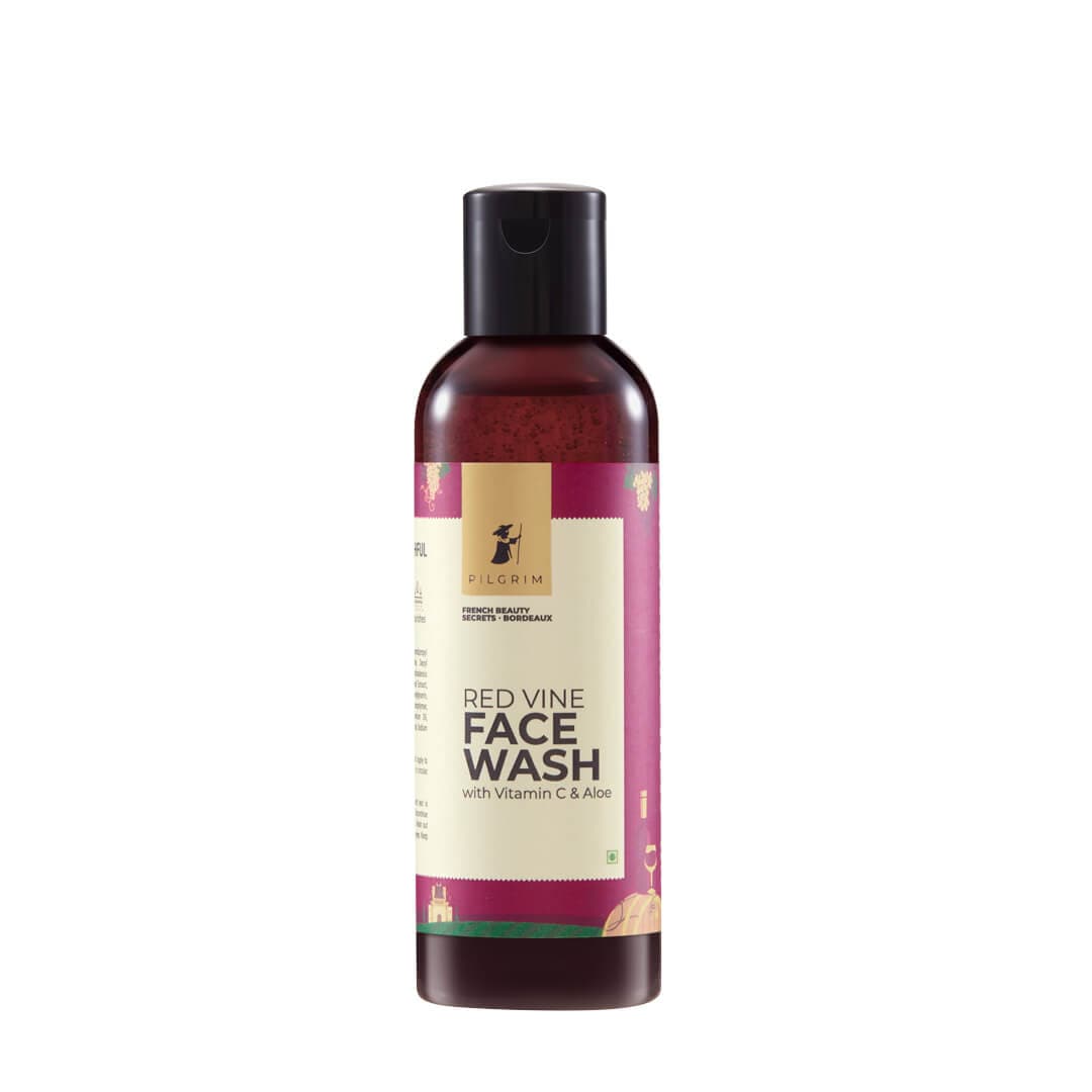 Pilgrim Red Vine Face Wash with Vitamin C & Aloe | 100 ml | iBellaa