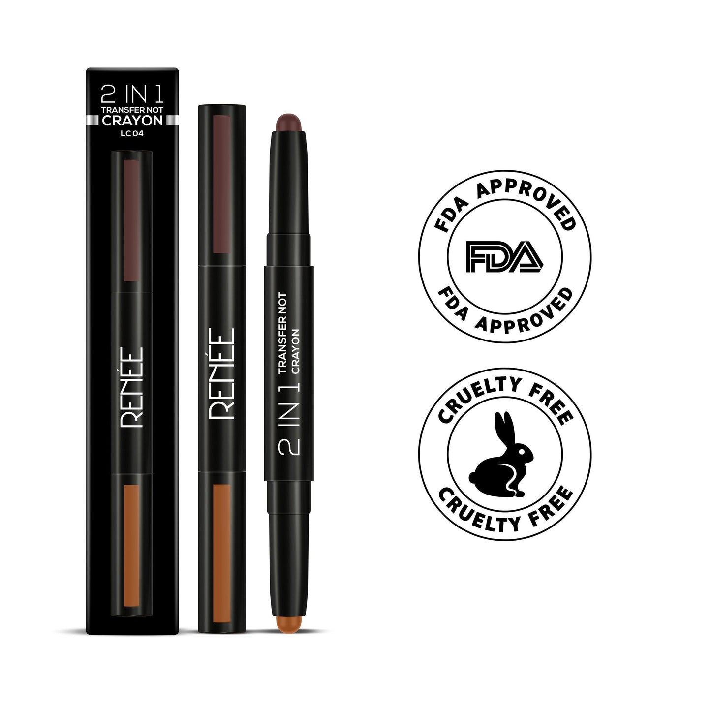 RENEE 2 in 1 Transfer Not Crayon Lipstick | iBellaa