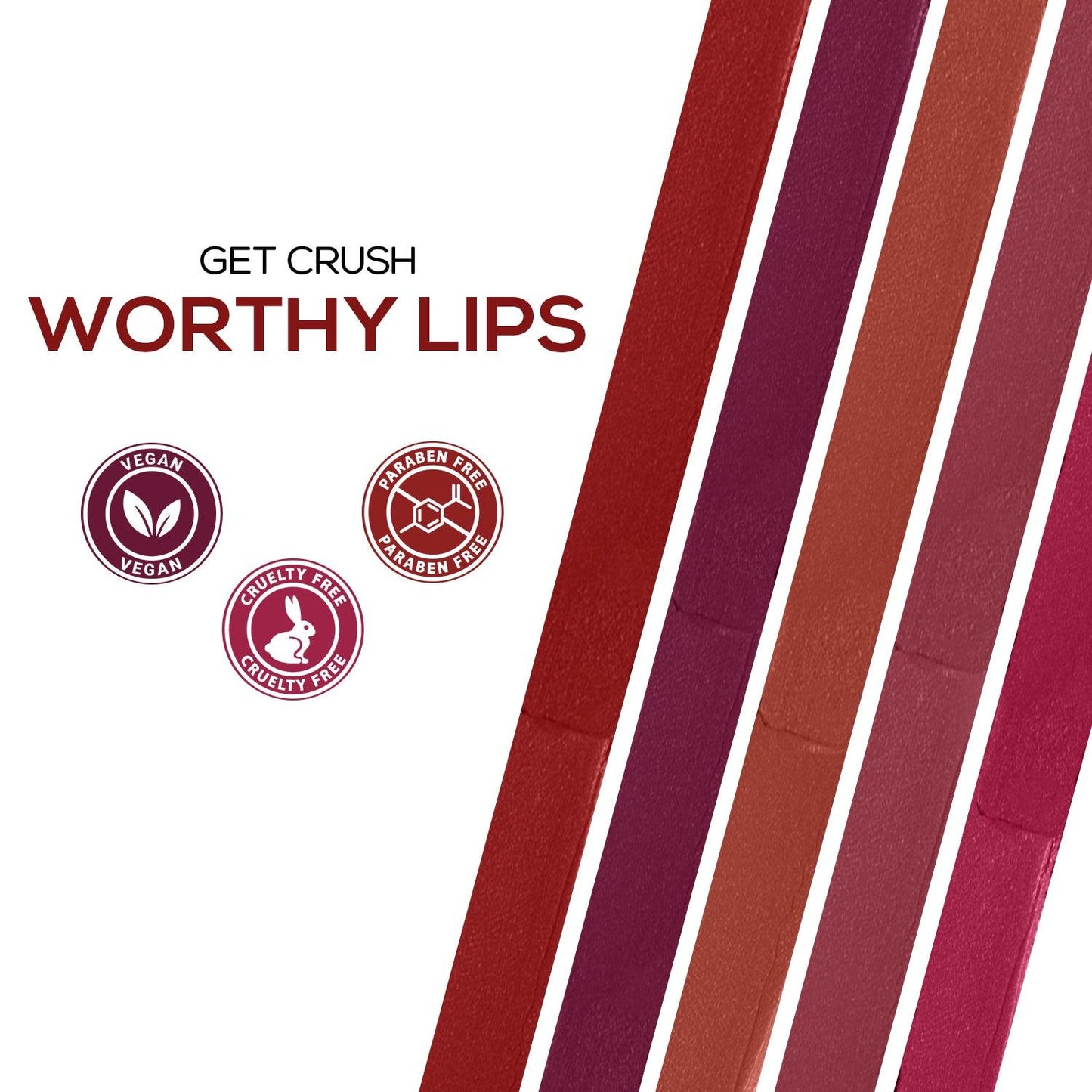 RENEE Crush Glossy Lipstick, 4gm | iBellaa