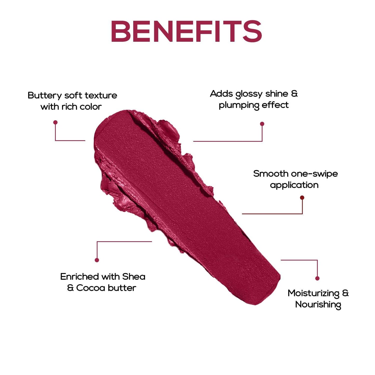 RENEE Crush Glossy Lipstick, 4gm | iBellaa