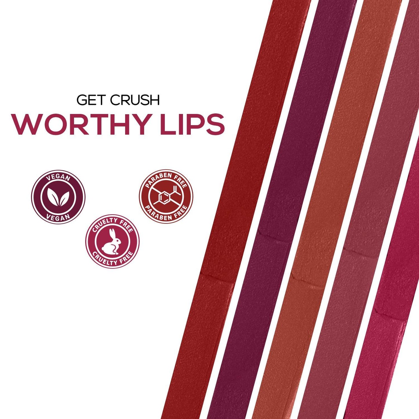 RENEE Crush Glossy Lipstick, 4gm | iBellaa