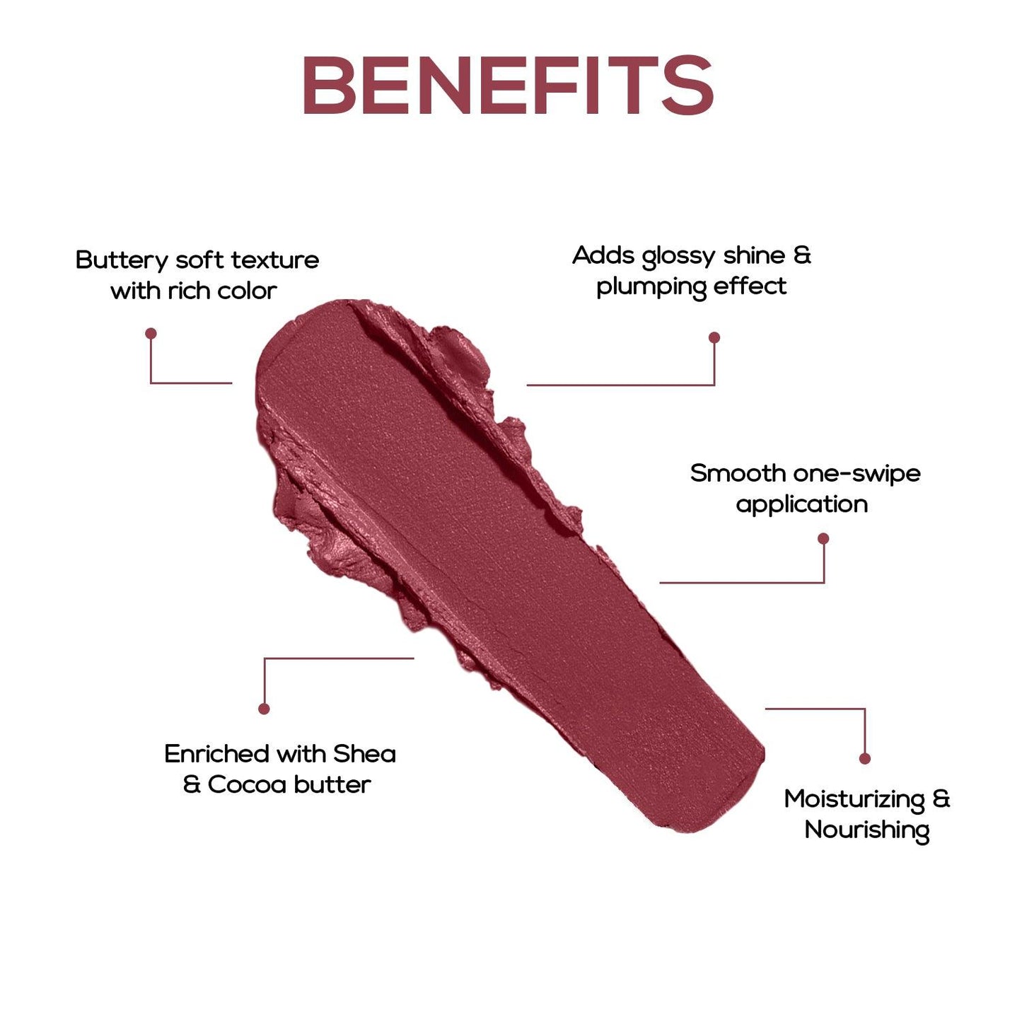 RENEE Crush Glossy Lipstick, 4gm | iBellaa
