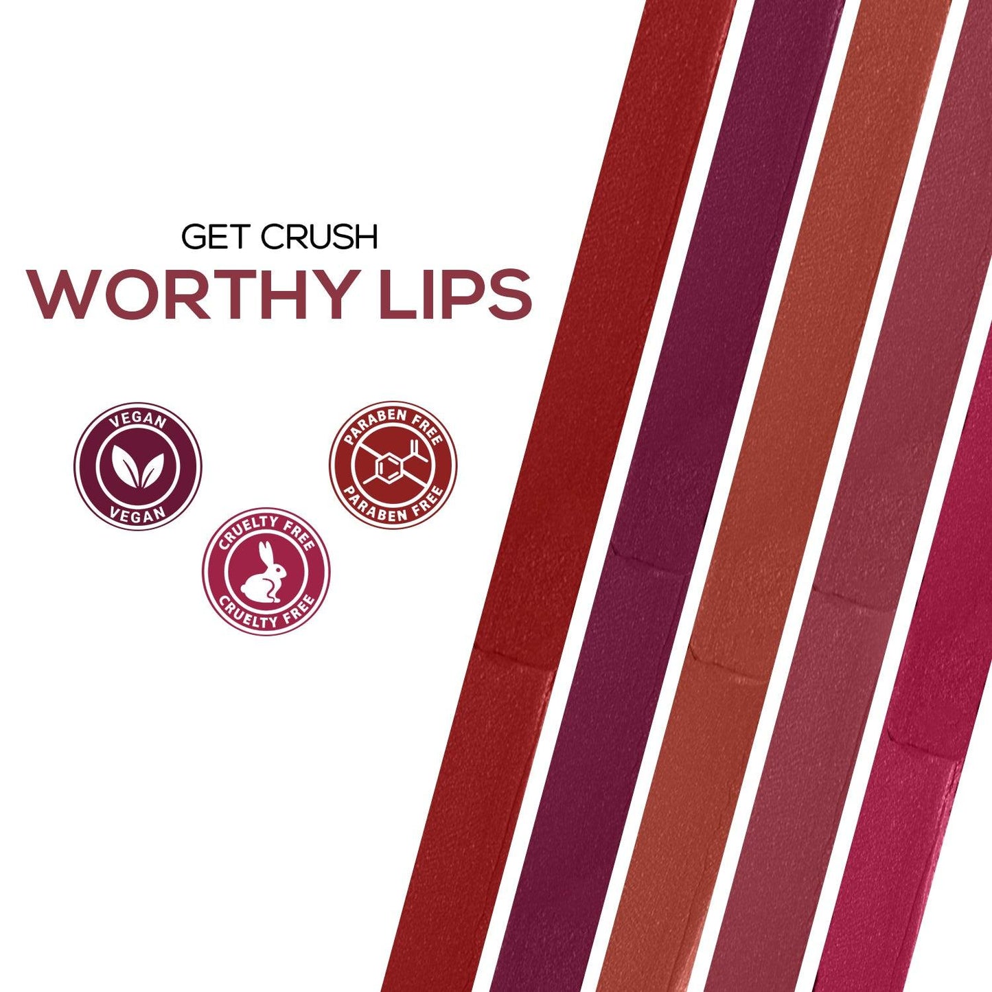 RENEE Crush Glossy Lipstick, 4gm | iBellaa