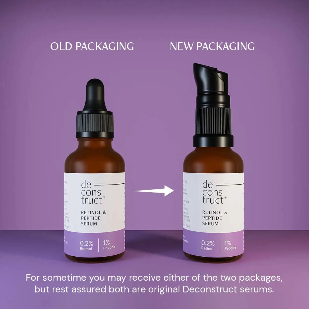 Deconstruct Retinol & Peptide Serum - 0.2% Retinol + 1% Peptide | 30 ml | iBellaa