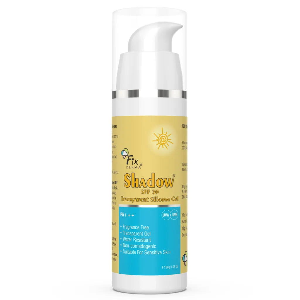 Fixderma Shadow SPF 30 Transparent Silicone Gel Sunscreen | 30 g | iBellaa