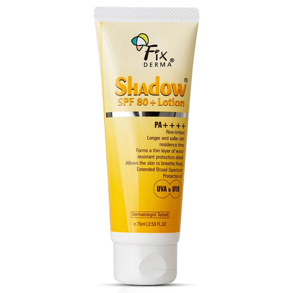 Fixderma Shadow Sunscreen Lotion SPF 80+ | 75 ml | iBellaa