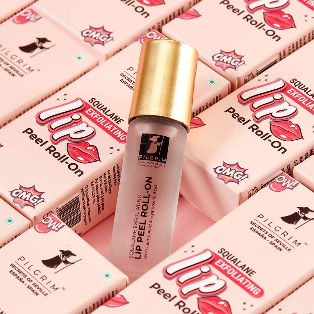 Pilgrim Squalane Exfoliating Lip Peel Roll-On | 6 ml | iBellaa