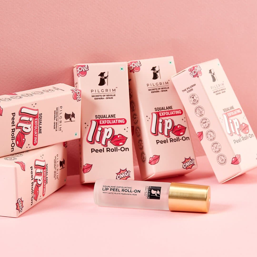 Pilgrim Squalane Exfoliating Lip Peel Roll-On | 6 ml | iBellaa