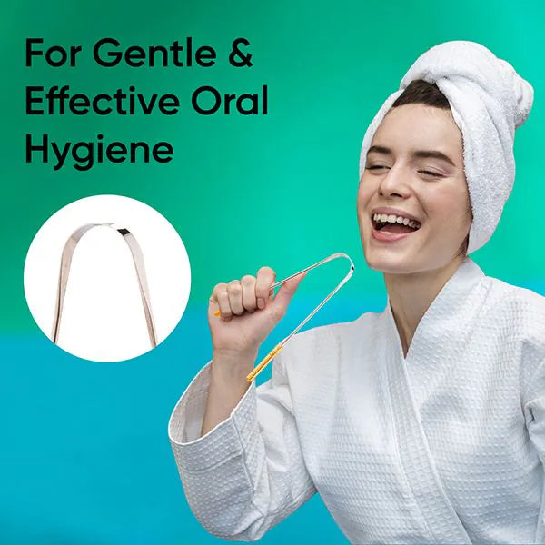 VEGA EasyGlide Tongue Cleaner (Metal with Handle) - TCM-01 | iBellaa