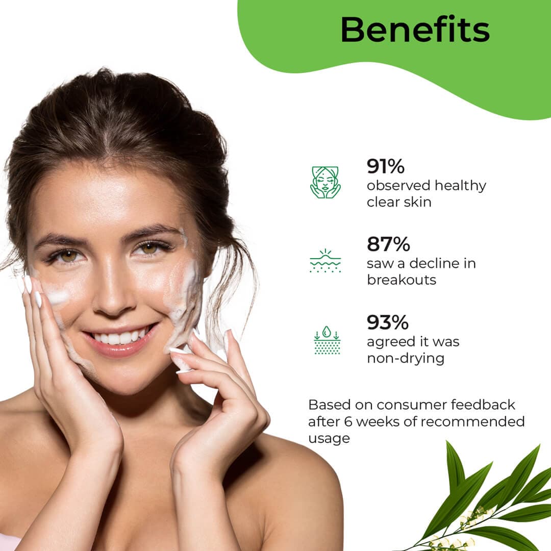 Pilgrim Tea Tree Purifying Foaming Face Wash | 120 ml | iBellaa