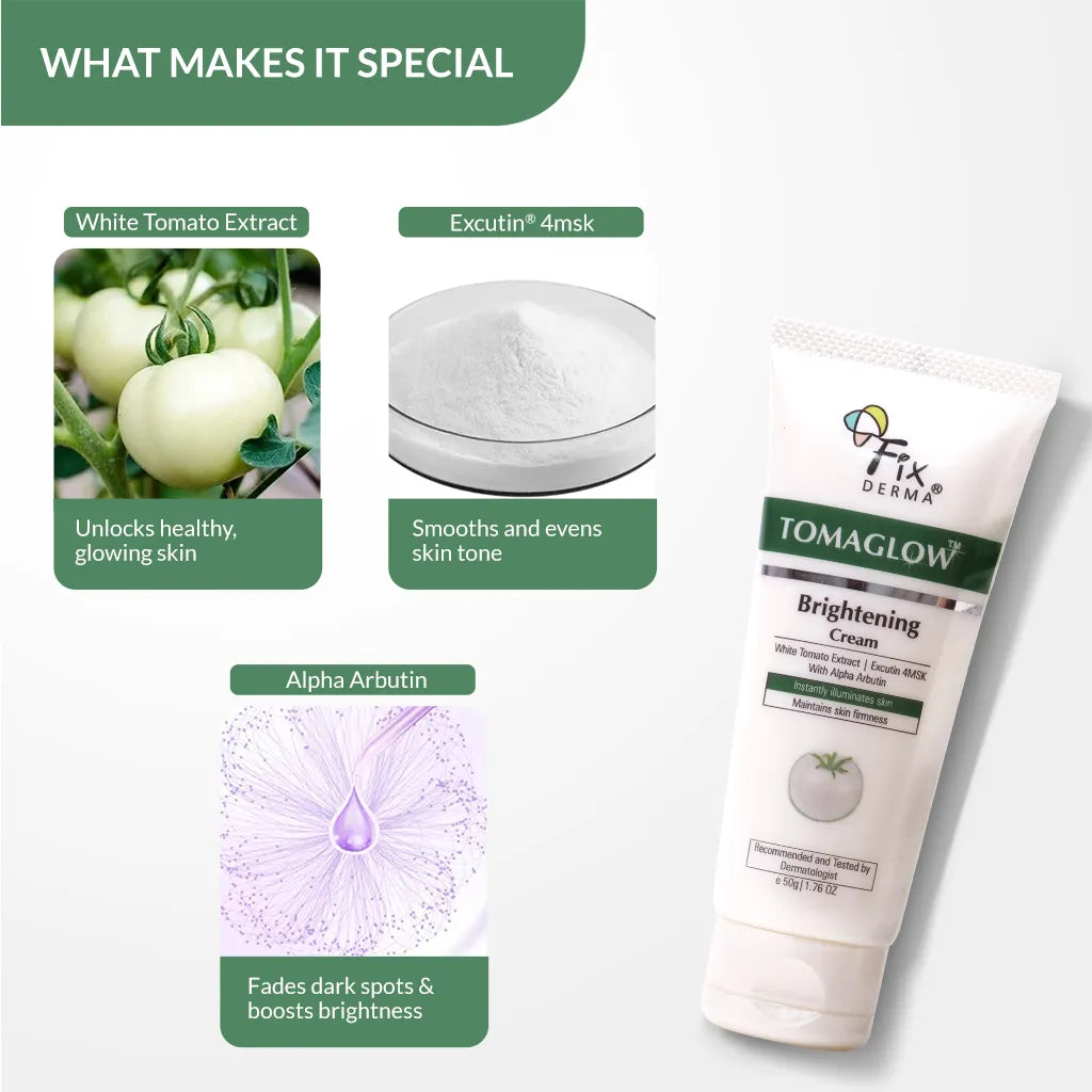 Fixderma Tomaglow Brightening Cream | 50 g | iBellaa