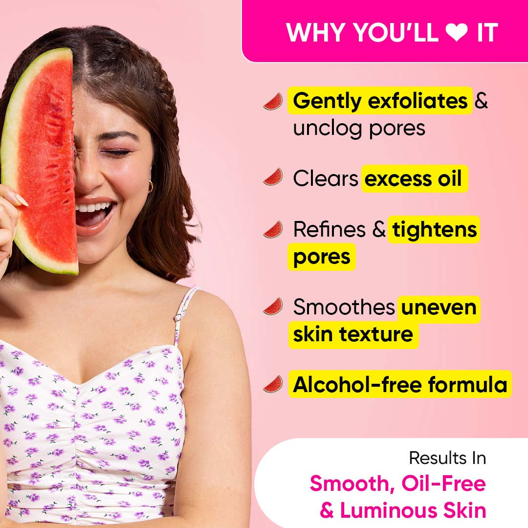 Dot & Key Watermelon + Glycolic Acid Toner for Pore Tightening | 150 ml | iBellaa