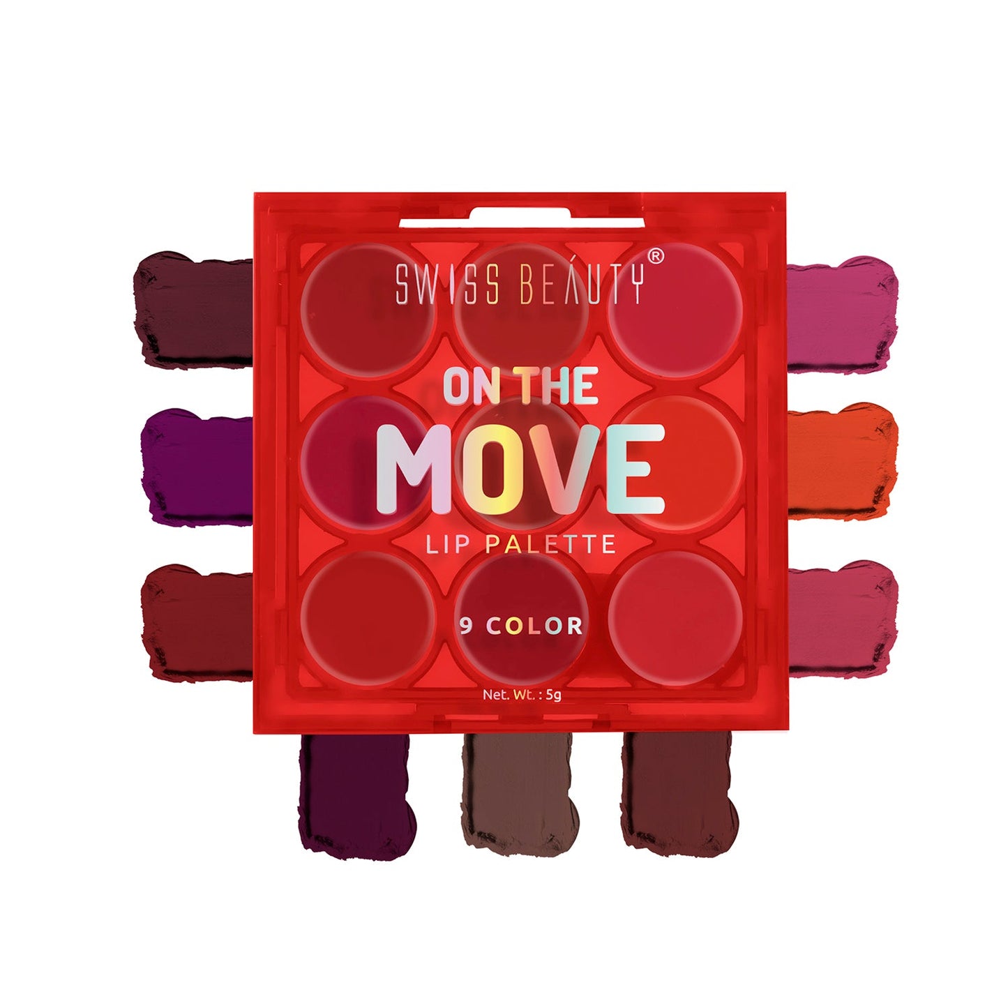 Swiss Beauty On The Move Lip Palette | 10 g | iBellaa