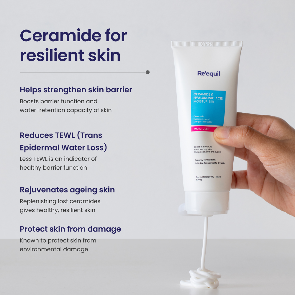 Re'equil Ceramide & Hyaluronic Acid Moisturiser | 100 g | iBellaa