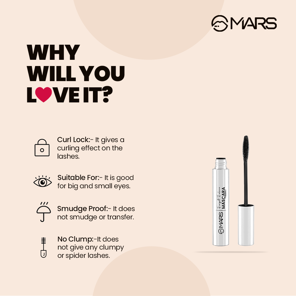 MARS Length and Volume Mascara | Forget Falsies Mascara | 9 ml | iBellaa