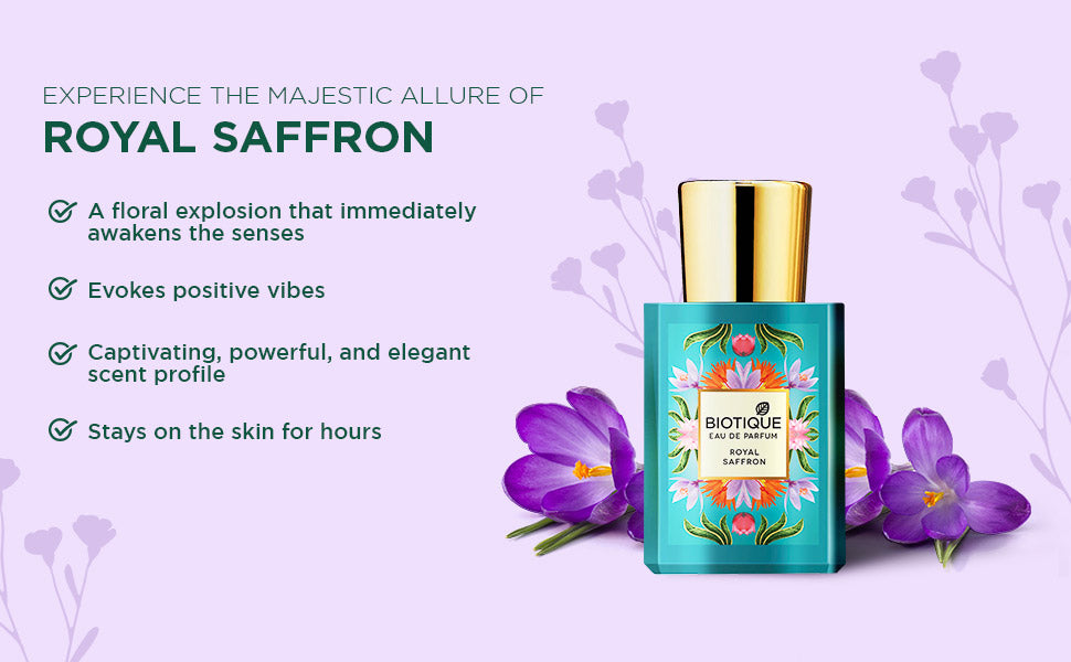 Biotique Royal Saffron Eau De Parfum 50ml | iBellaa
