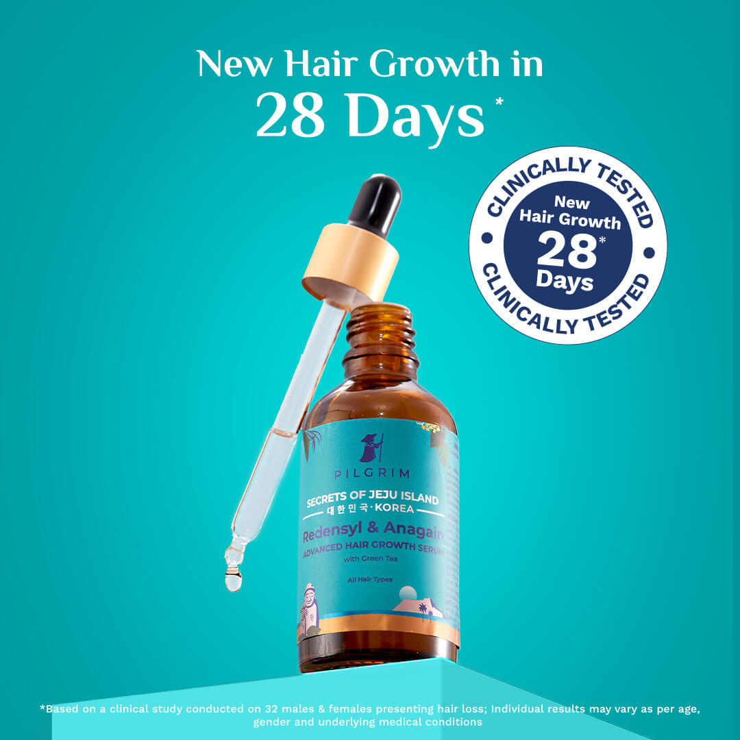 Pilgrim 3% Redensyl + 4% Anagain Hair Growth Serum for Men | iBellaa