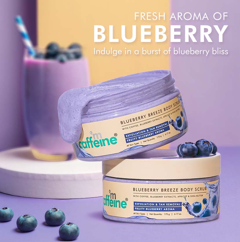mCaffeine Blueberry Breeze Body Scrub - 175g | iBellaa